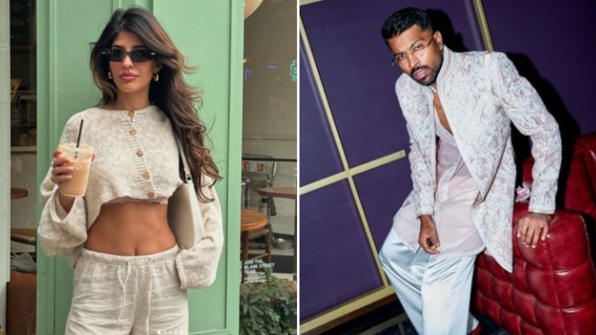 Jasmin Walia and Hardik Pandya